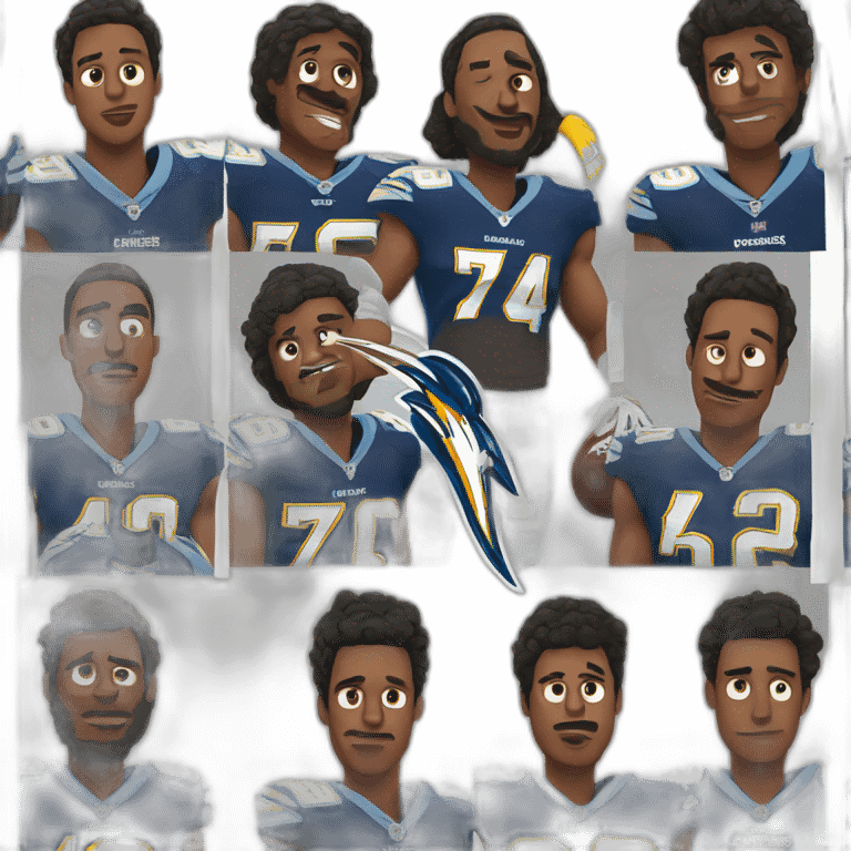 Chargers nfl player emoji