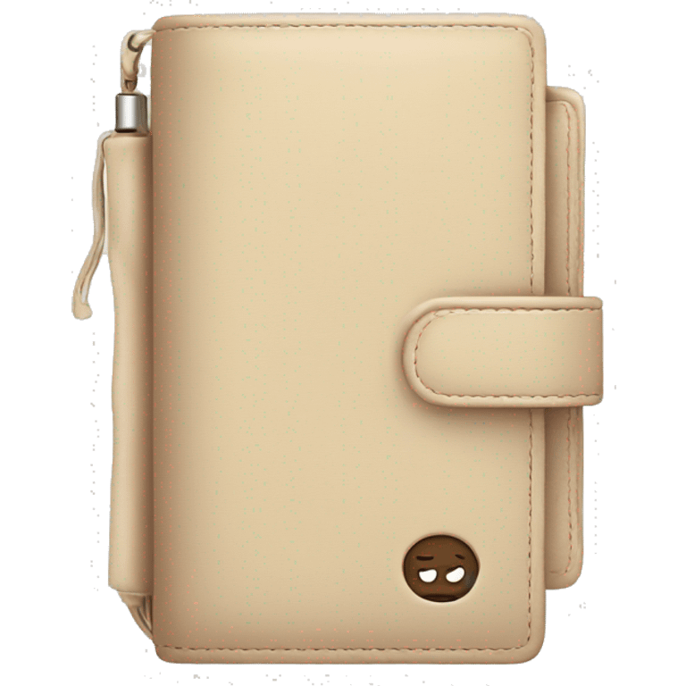 Beige stylish wallet emoji