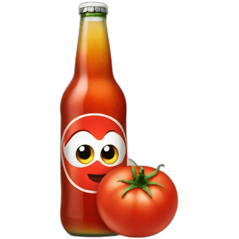 Tomato beer in hand emoji