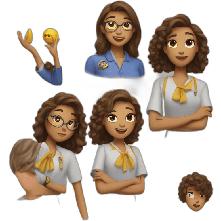 Zendaya teaching emoji