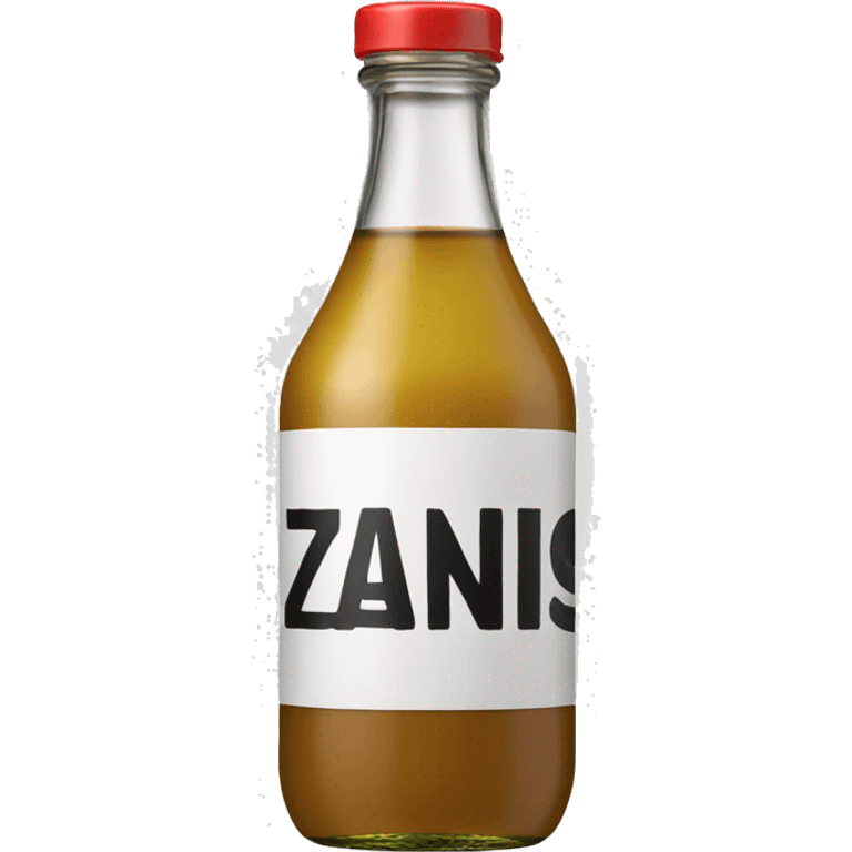 souce bottle written Zanis on the lable emoji