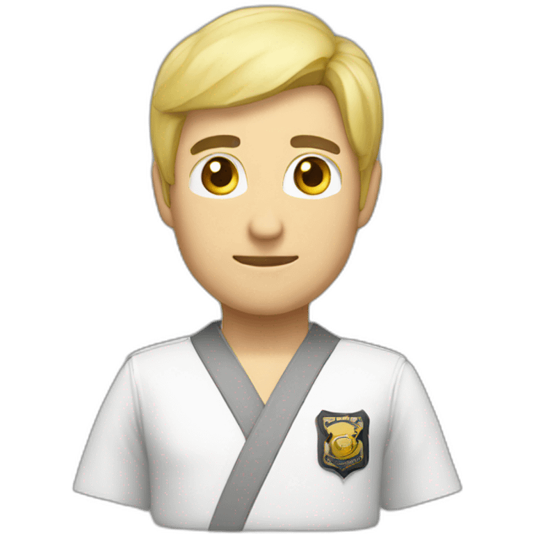 Karateka policia emoji