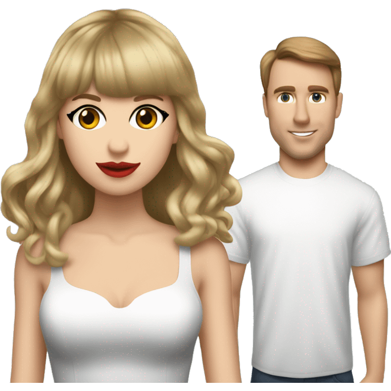 Taylor swift and Travis Kielce  emoji