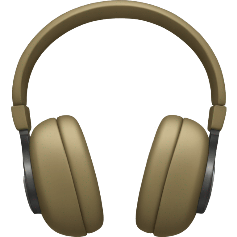 Khaki headphones emoji