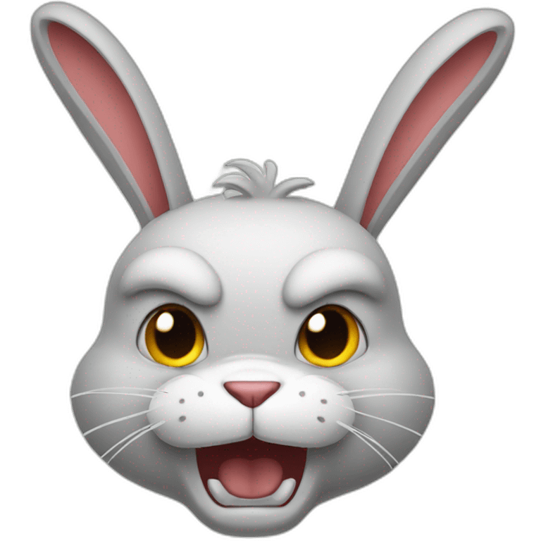 angry rabbit emoji