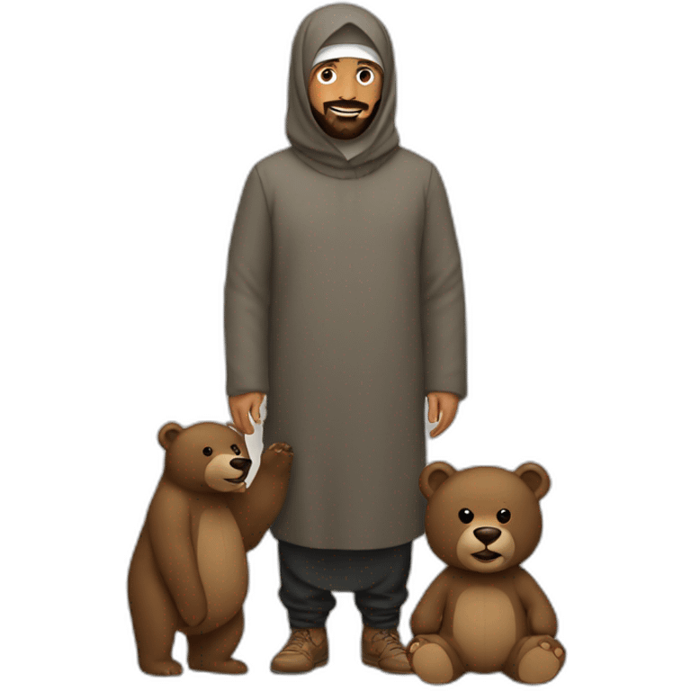 muslim with big bear emoji