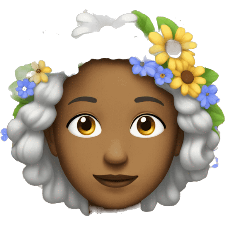 Flower power emoji