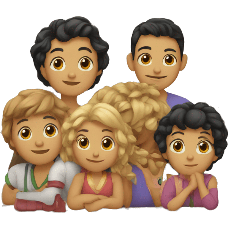 Familia pollitos  emoji