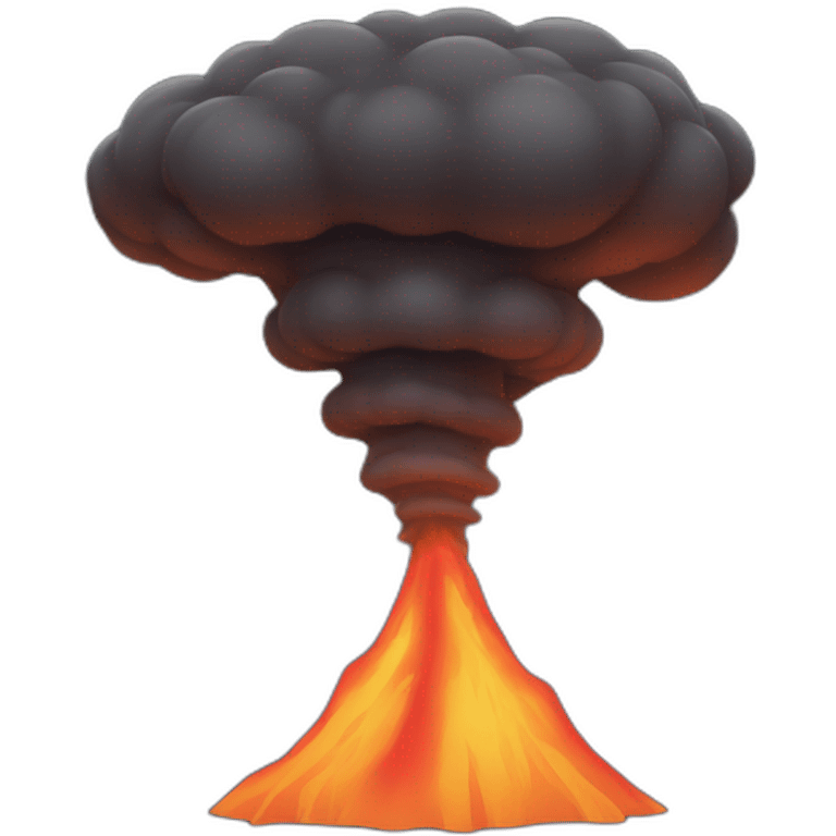 dark tornado volcano emoji