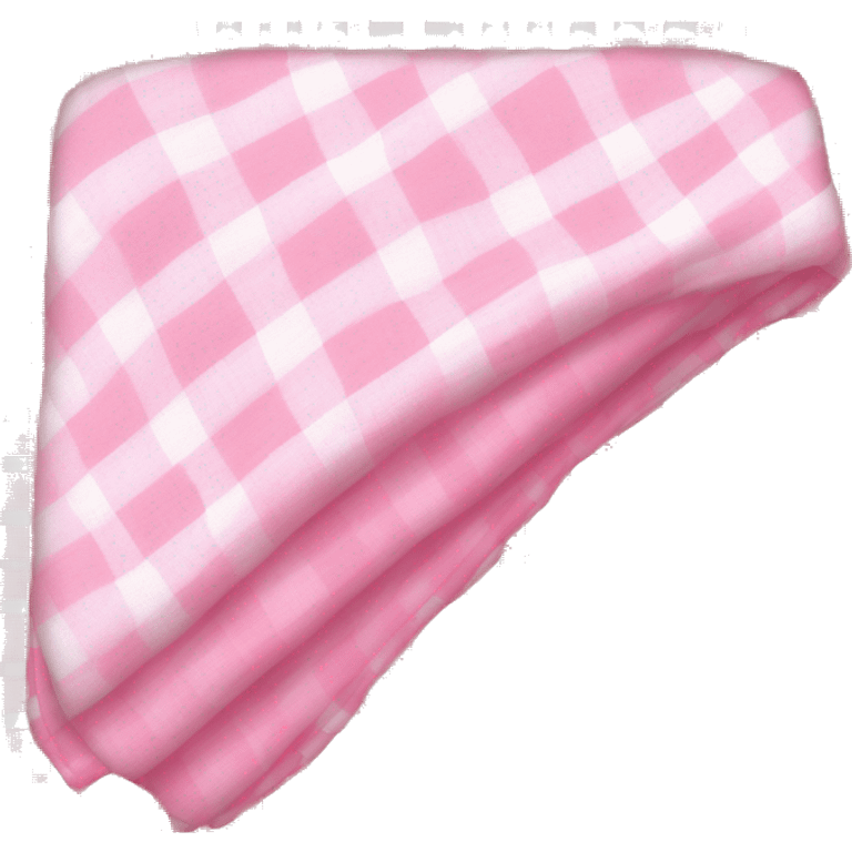 pink and white gingham blanket emoji