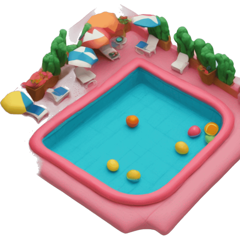 pool made out of play-doh emoji