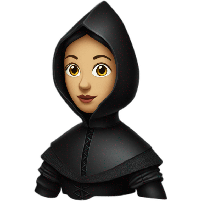 Catherine-de-medici-dressed-in-black-with-black-hood emoji