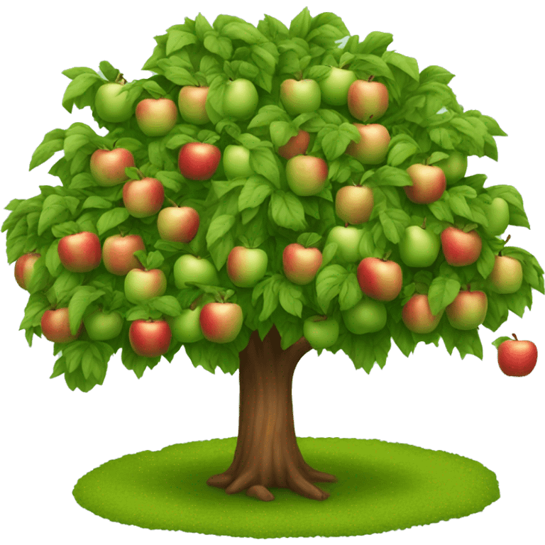 apple tree with 26 apples emoji