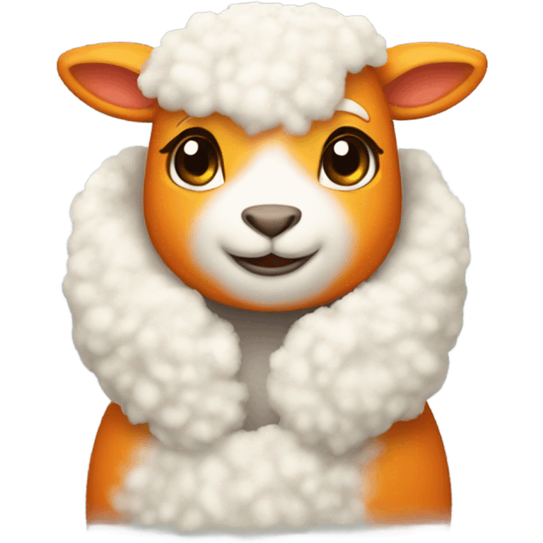 Tangerines winter fur coat lambs emoji