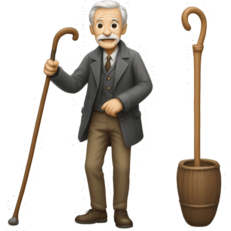 old man with cane emoji