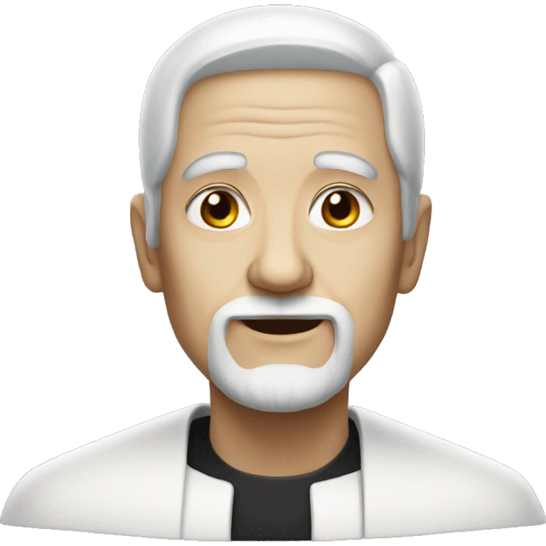 old white priest with black hair emoji