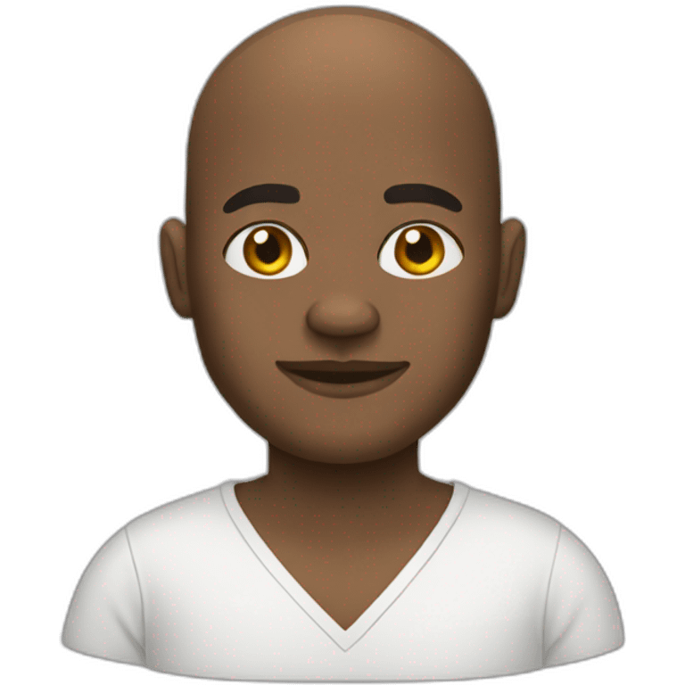 bald melanesian programmer emoji