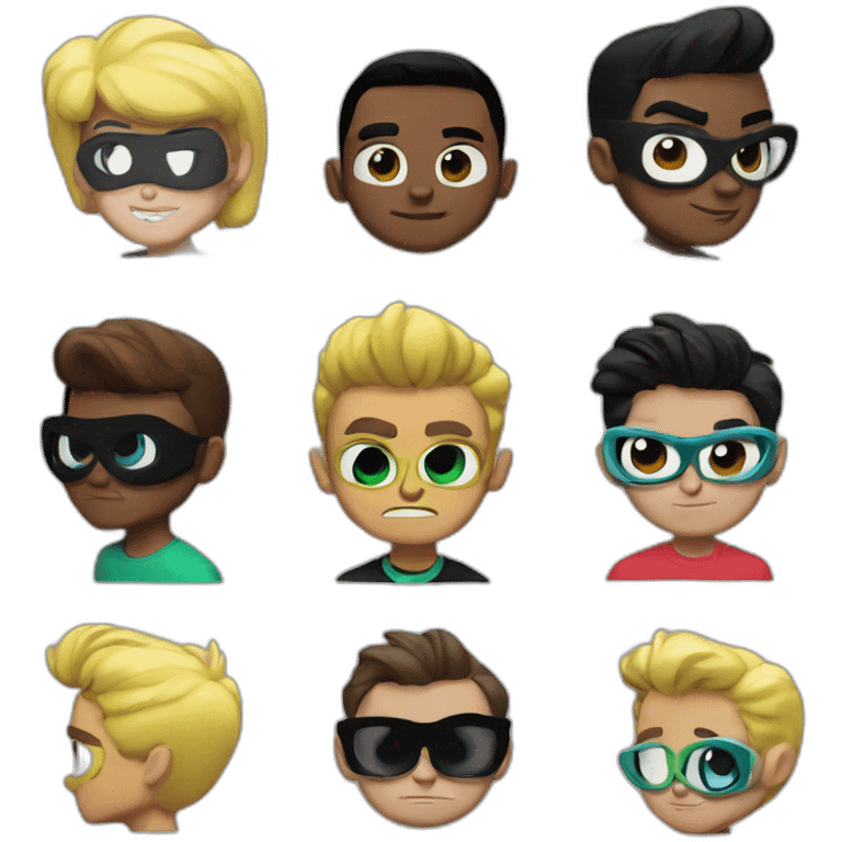 power puff boys emoji