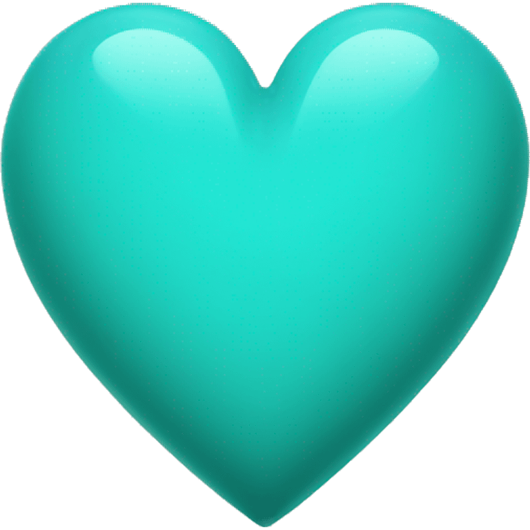 Turquoise heart emoji