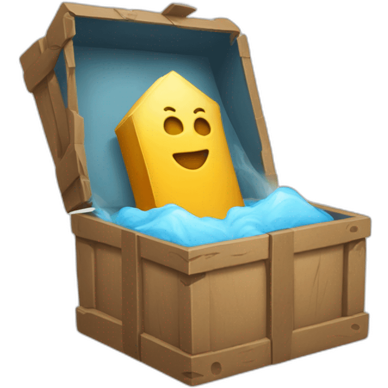 mystery box open  emoji