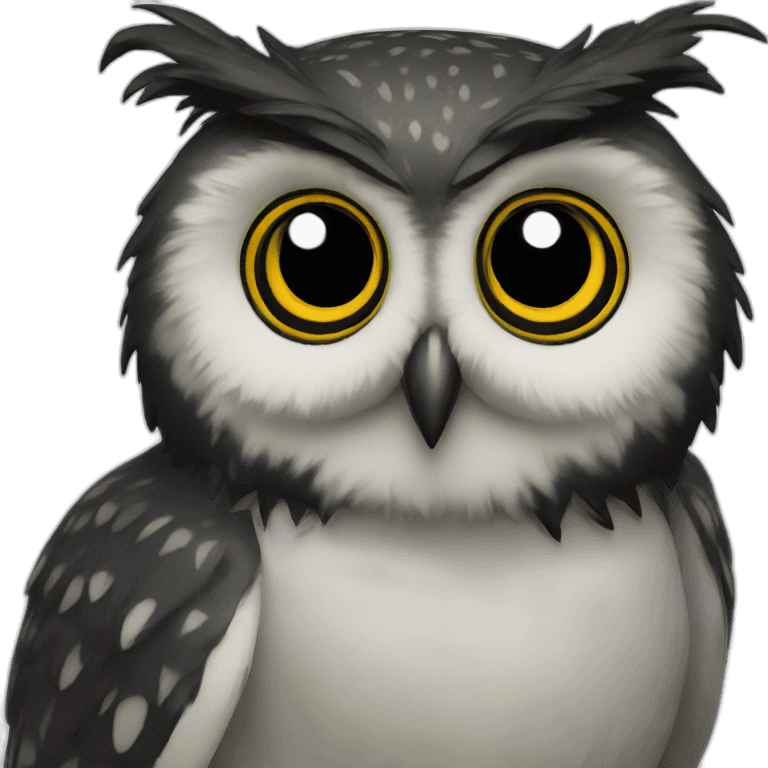 owl-black emoji