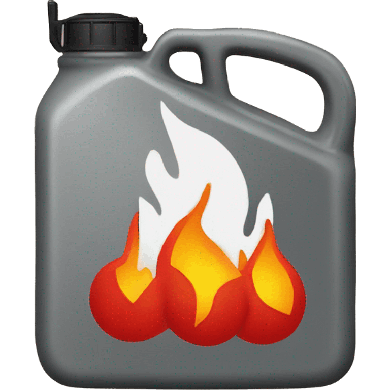 red jerrycan with fire on top emoji