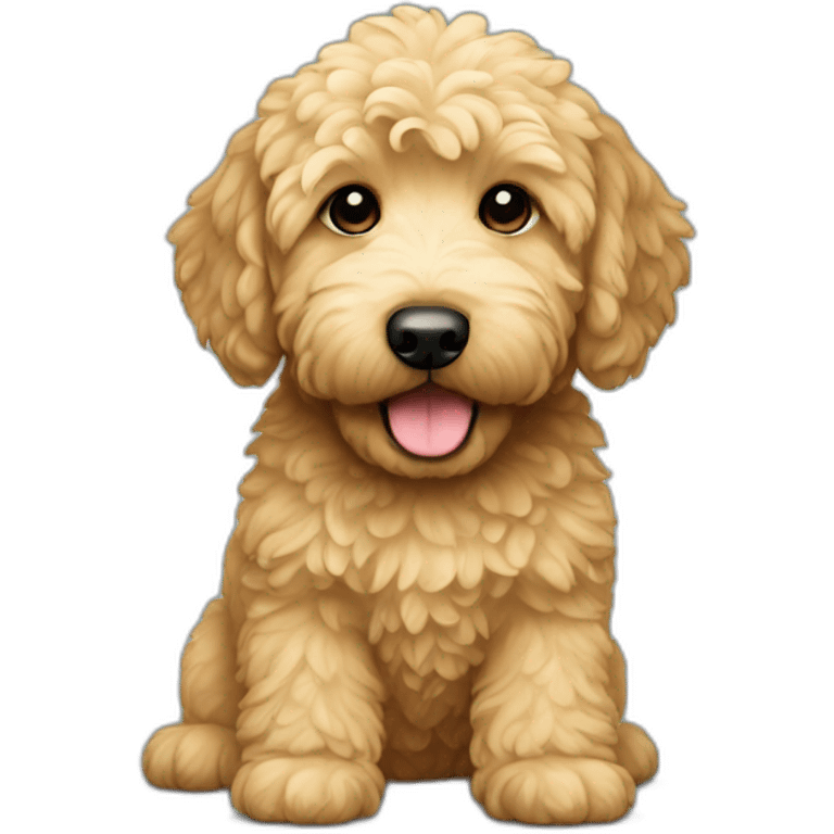 Mini golden doodle emoji