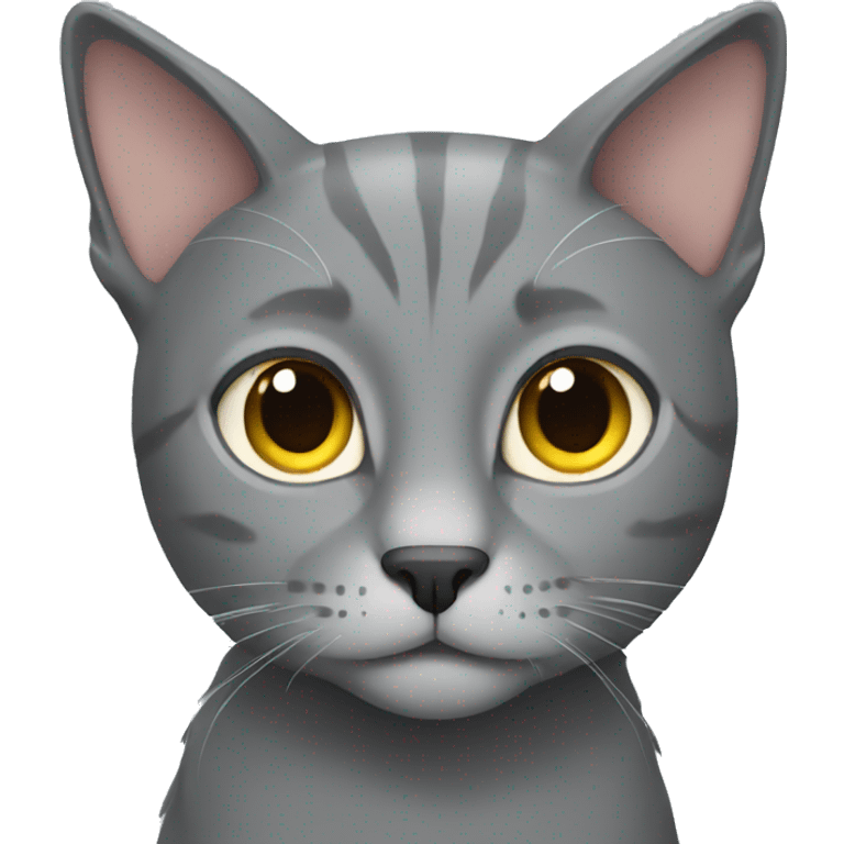 Gray cat emoji