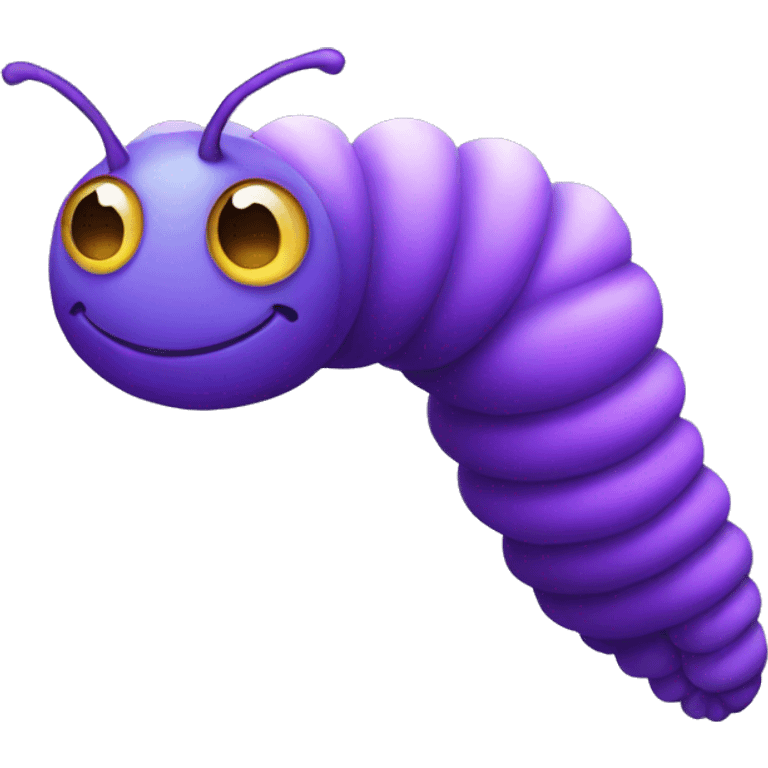 purple caterpillar emoji