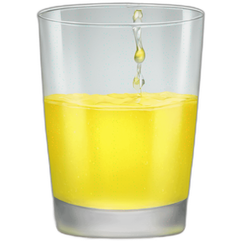 glass of yellow water emoji