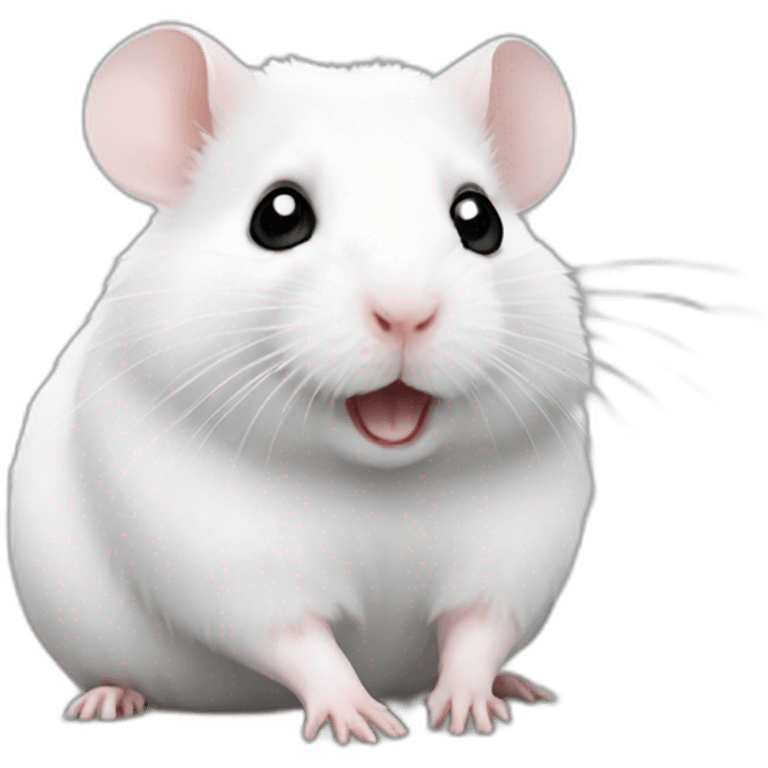 hamster-white emoji