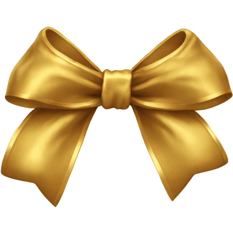 Gold bow emoji