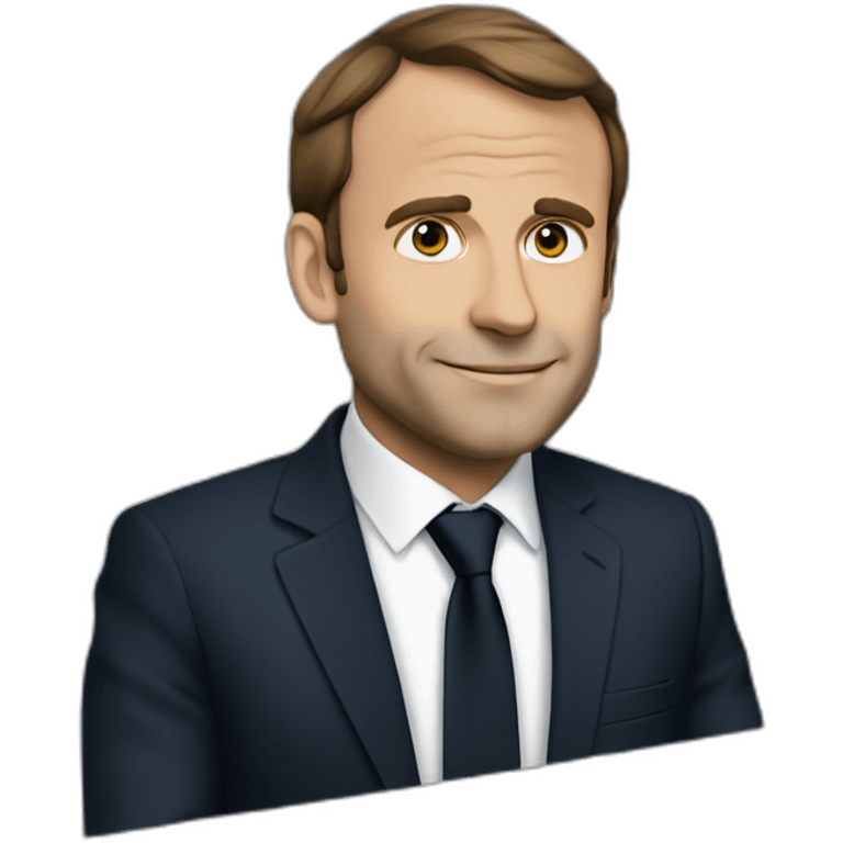 Macron travelling emoji