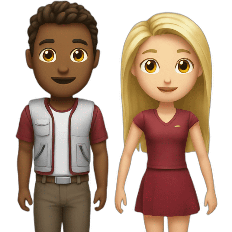 Elon with a girl emoji