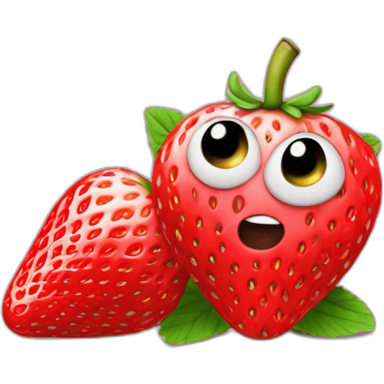 caca sur fraise emoji