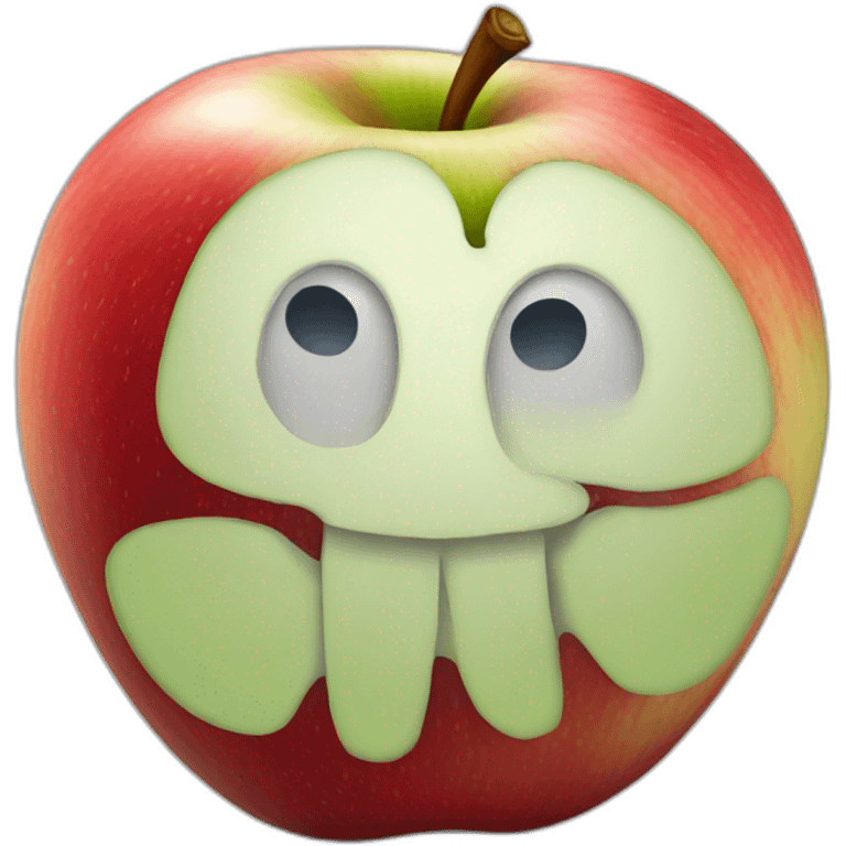 realistically-drawed-apple emoji