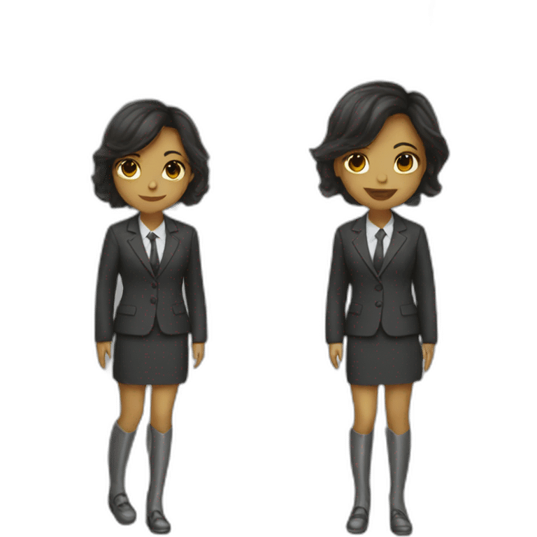 Girl in suit emoji