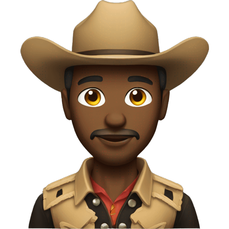 BLACK COWBOY emoji