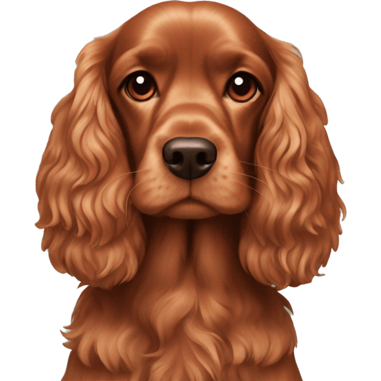 Cocker spaniel red do emoji