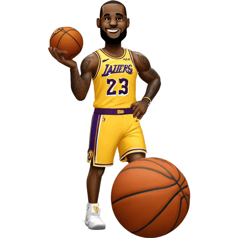 Lebron james qui joue à la ps5 emoji