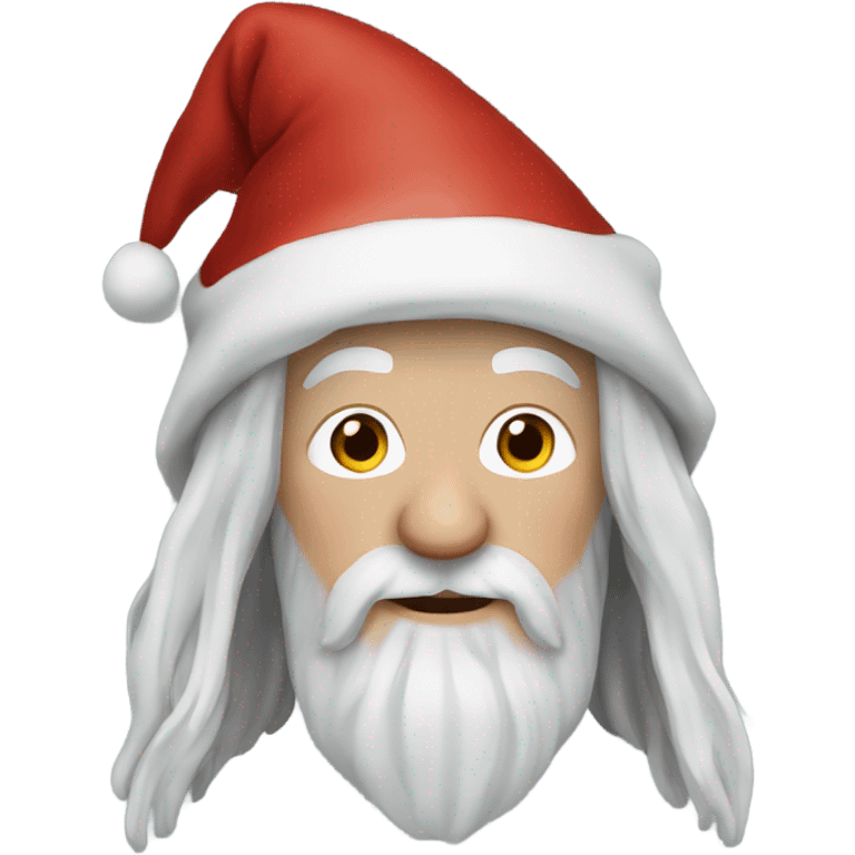 Gandalf the white with Santa hat emoji