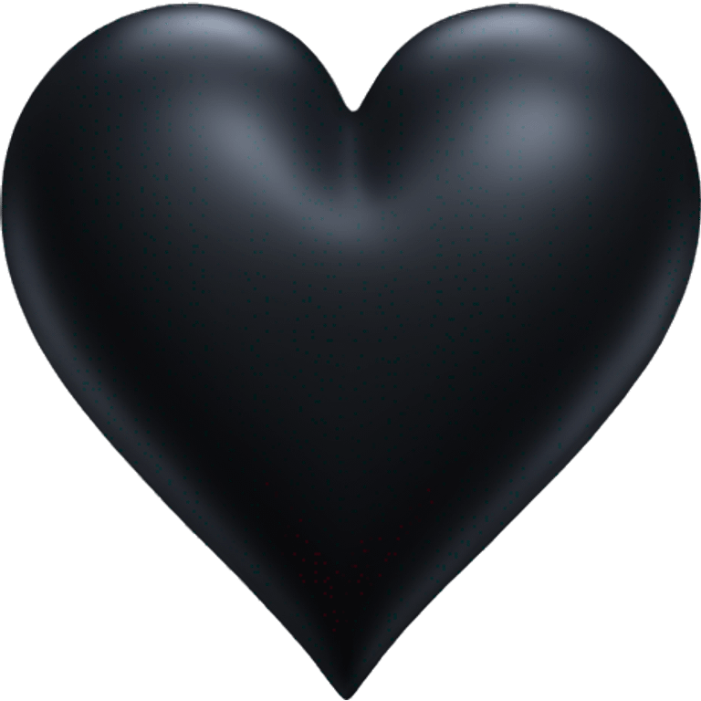 Gothic black heart emoji