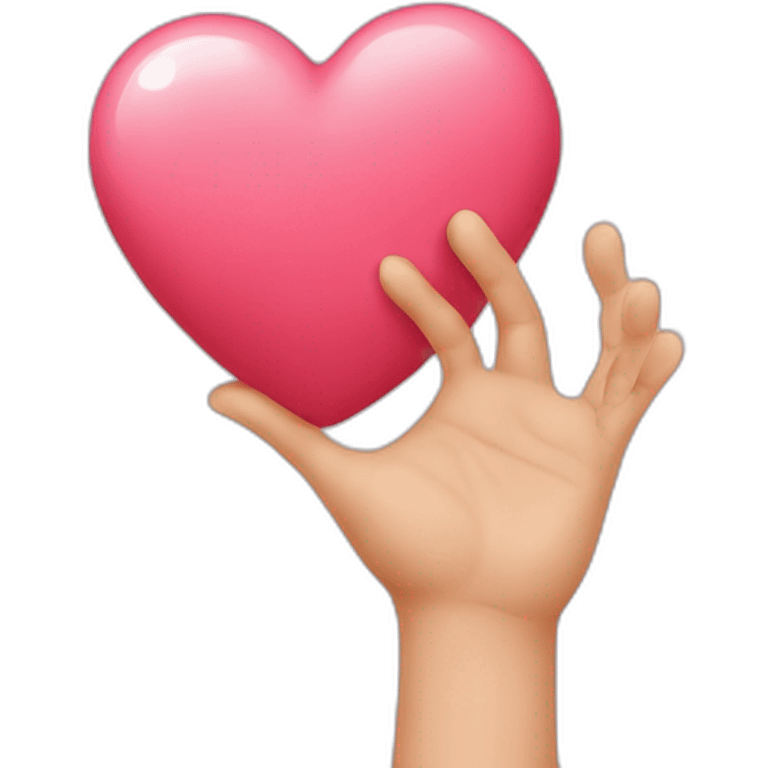 Coeur avec les mains emoji