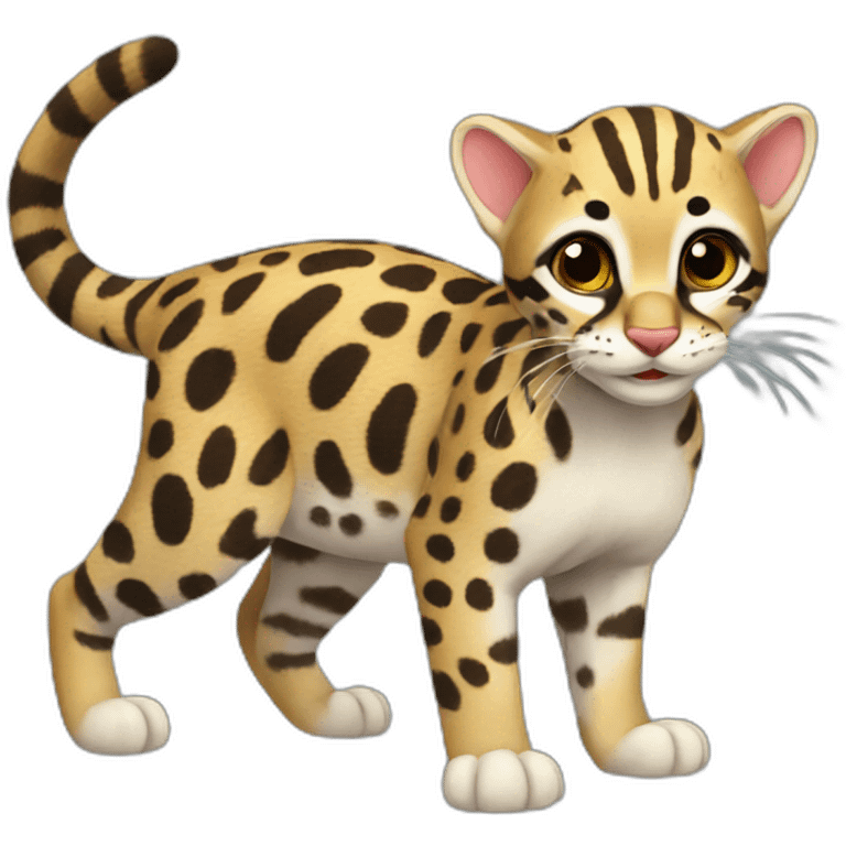 Titillate an ocelot emoji