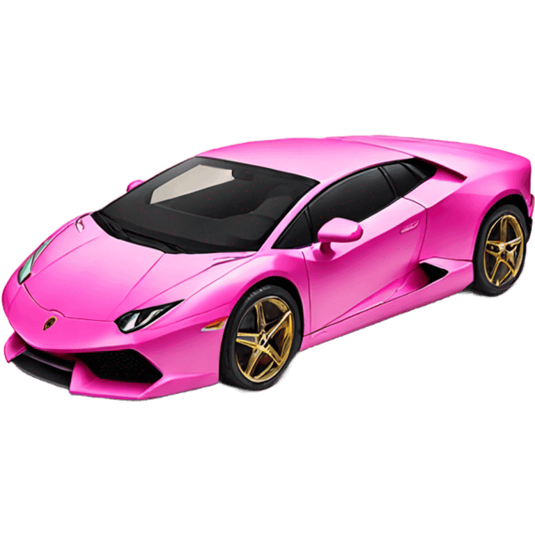 Pink lamborghini  emoji