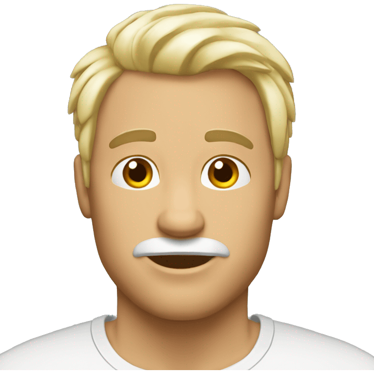 Hombre blanco pelo corto  emoji