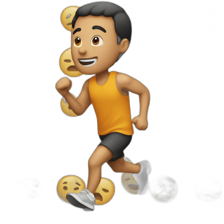 A man Who is running emoji