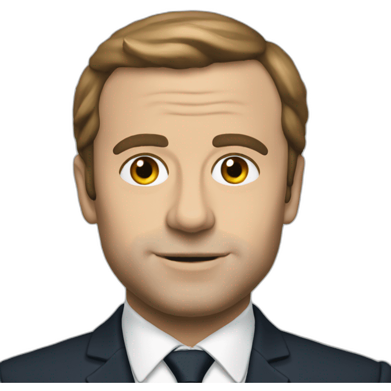 Macron shoced emoji