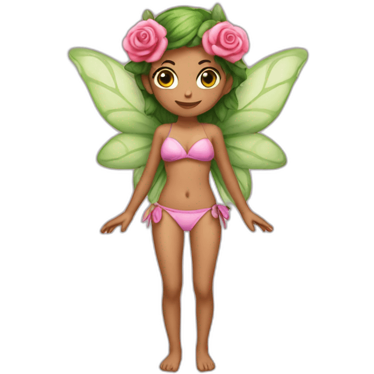 Fairy bikini rose emoji