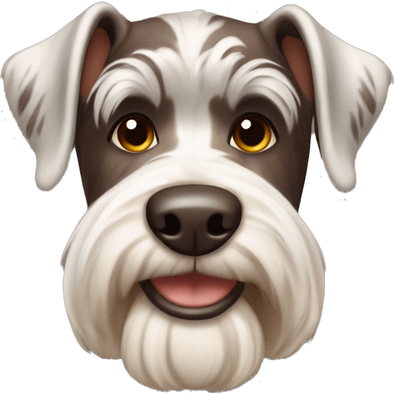 Chocolate Merle schnauzer  emoji